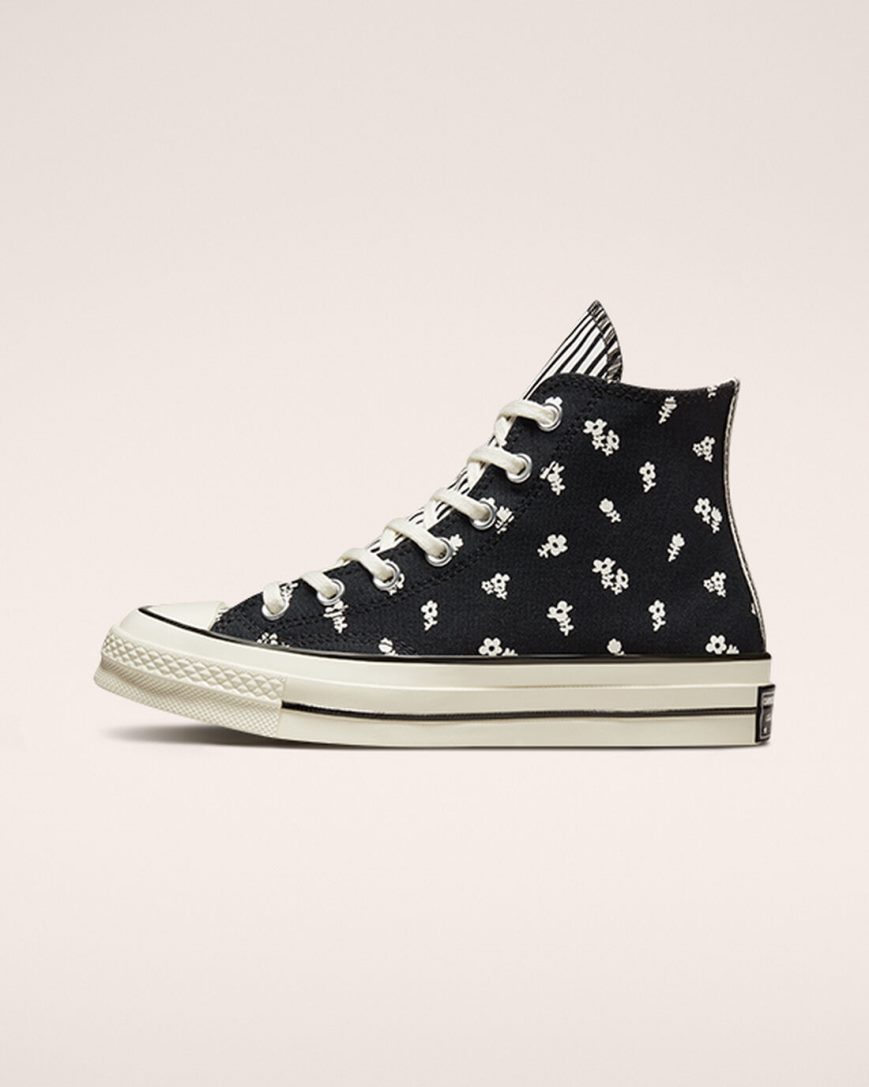 Dámské Boty Vysoké Converse Chuck 70 Paisley Černé | CZ LVOW35